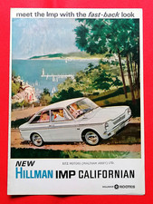 1967 HILLMAN IMP CALIFORNIAN UK Launch Sales Brochure