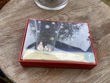 Papyrus Christmas 14 cards  & envelopes snowy scene snowmen new in box.