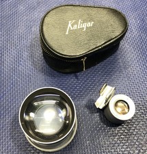 Kaligar Lens & Viewfinder in Case vintage Japan Polaroid Land Camera 250