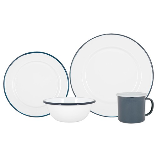 Piece white enamel - 16,