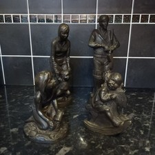 4 Heavy Antique Bronze