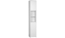 White Tall Bathroom Cabinet 2 Doors 190x33x30cm Argos Home Tallboy - New Boxed