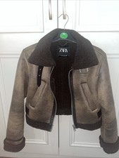 Zara faux fur lined jacket