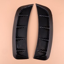 2pcs Carbon Fiber Look Car Wheel Arch Eyebrow Side Fender Trim Cover ut