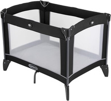 Graco Compact Travel Cot, Lightweight with Compact Fold and Carrybag. Suitable f