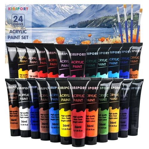 Kinspory acrylic paint set - kinspory,