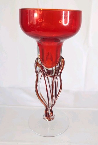 Krosno red art glass - krosno,
