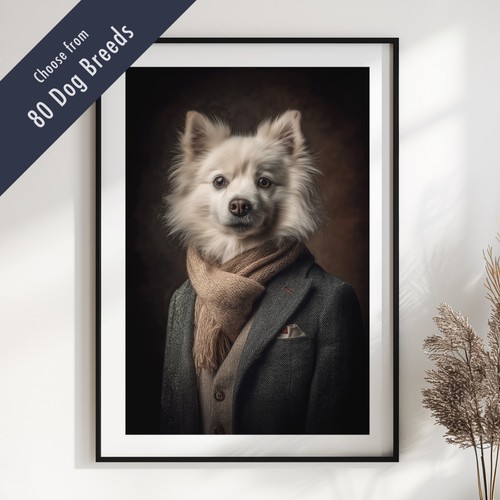 Smartly dressed dog portrait - smartly,