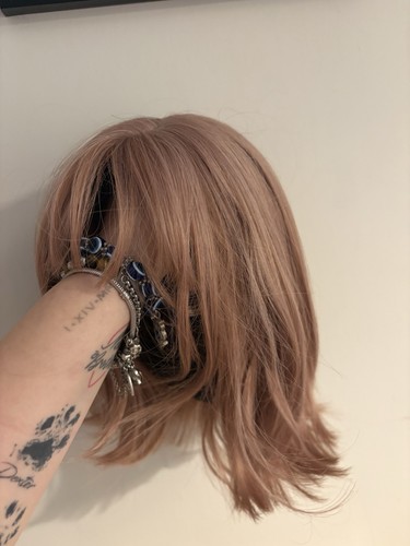 Pink wig pastel - wig, rose