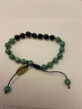 Lola Rose Round & Faceted Beaded Bracelet in Blue Sandstone  & Green NEW 