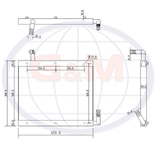 External oil cooler for - cooler,