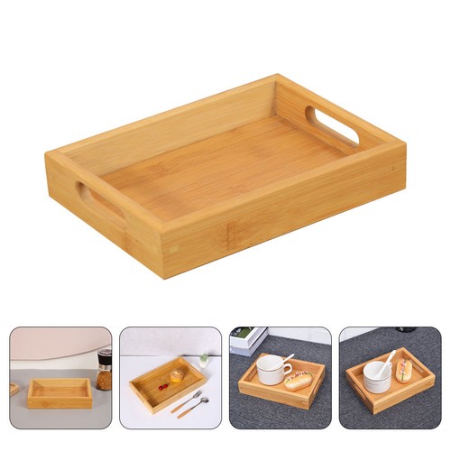 Rectangular bamboo plate - bamboo,