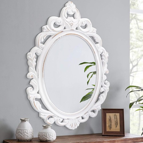 Wall mirror oval baroque style - mirror,