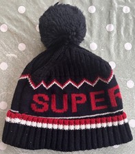 Superdry Double Cuff Black Pom