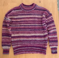 Sonoma Striped Sweater Purple