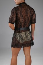 Men Robe Bathrobes Pajama Sexy