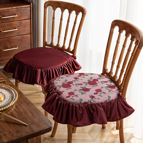 Floral chair pad ties - pad, w/