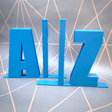 Alphabet A-Z Bookends - 3D