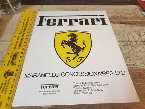 1970s ferrari sales - sales, brochure
