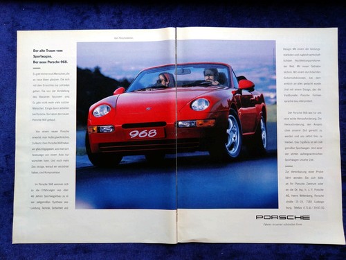 1991 porsche 968 convertible - 1991,