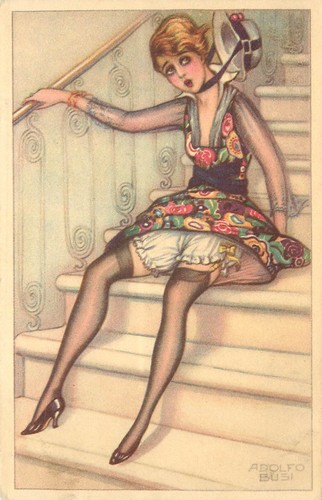 Postcard italian art - italian, deco