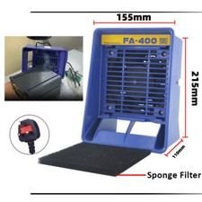 Solder Smoke Absorber Remover Fume Extractor Air Filter Fan For Soldering UK