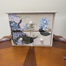 Hand Painted Floral Wooden