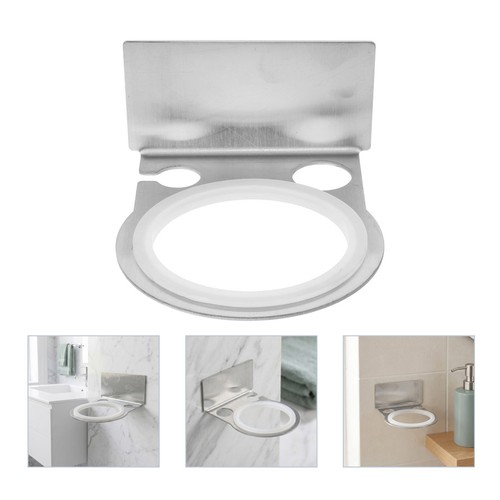 Bathroom hair dryer rack - hair,
