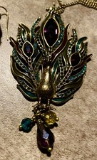 BOHM Peacock Necklace Antique
