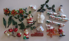 Vintage christmas cake toppers - christmas,