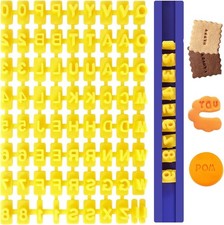 1 Set Letter Stamps for Clay