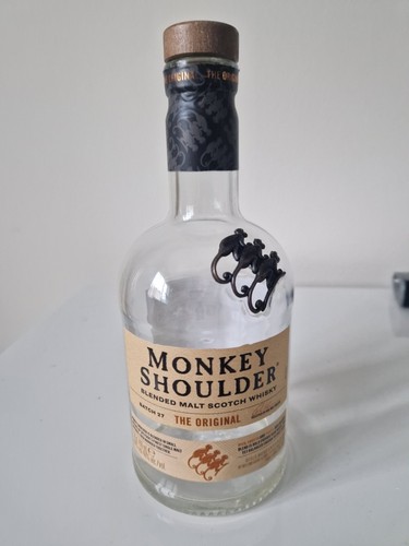 Monkey shoulder whisky bottle - whisky,
