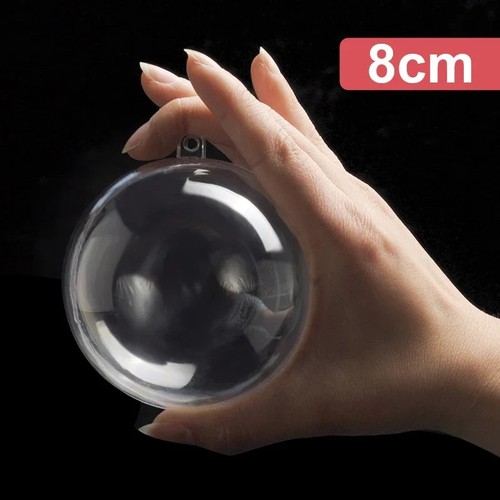 Clear plastic balls christmas - plastic,