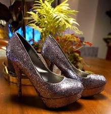 Pair of Chix Pewter Glitter