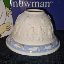 Coalport Snowman Lithophane