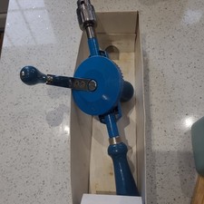 FOOTPRINT Vintage Hand Drill Carpenters Tools Equipment Woodworking Workshop