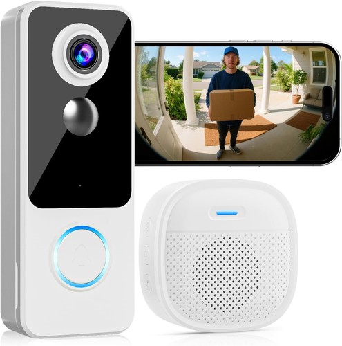 Wireless doorbell camera - wireless, with