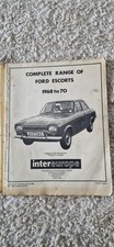 Ford Escort Workshop Manual For  1968 - 1970