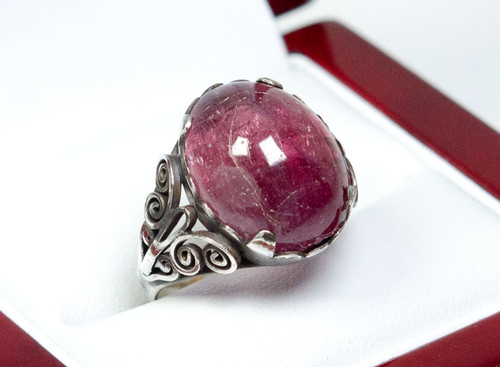Silver antique ring - silver,
