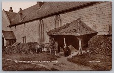 COBHAM COLLEGE Surrey Quaint Wooden Porch RP Postcard