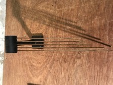 984a Vintage Mantle Clock Westminster Chime Gong Rods