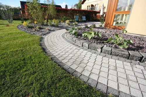 Paving cobble setts silver - paving, setts,