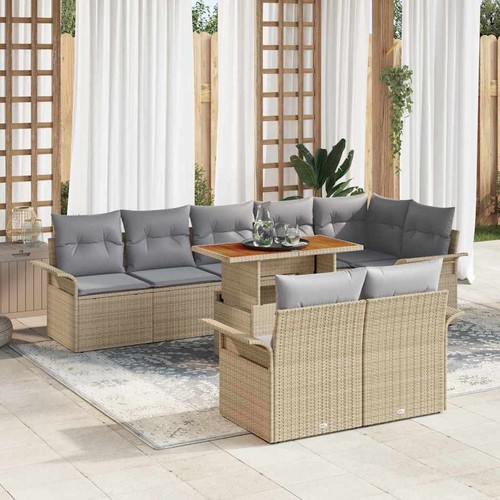 Grey rattan garden furniture - rattan,