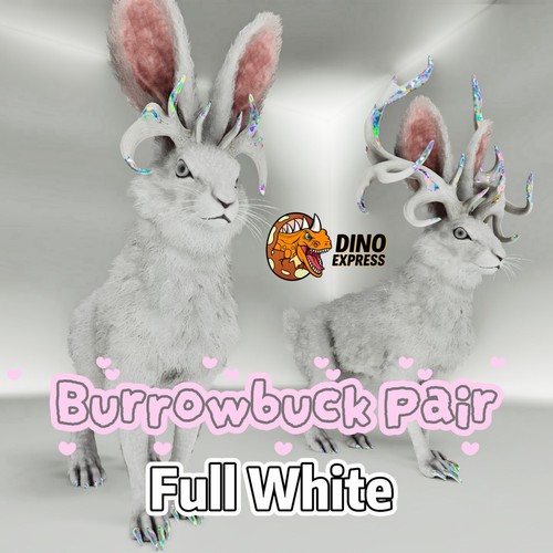 Burrowbuck full white pair - burrowbuck,