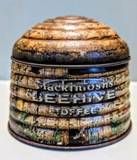 Vintage Mackintosh Beehive Toffee Tin C1930s Advertising Shop Display Rare VGC