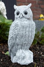 Stone Figure Large Owl Frost