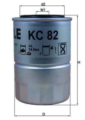 Mahle 82d fuel - 82d, filter