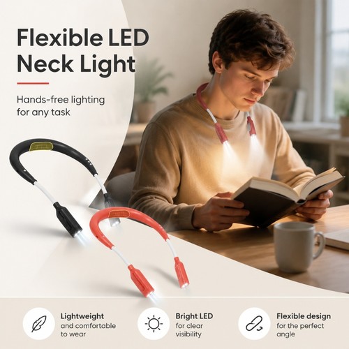 Neck reading light book - neck,