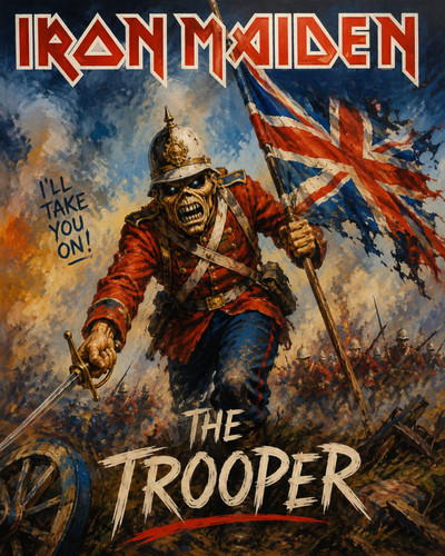 Iron maiden the trooper - maiden, sew