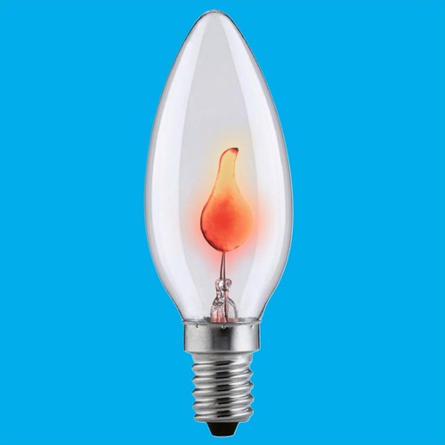 Clear flicker flame - 5w,